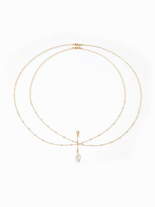 FAUX PEARL BODY CHAIN