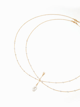FAUX PEARL BODY CHAIN