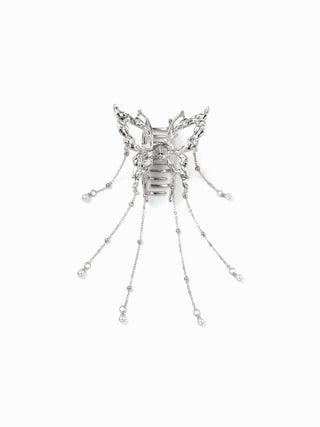 FAUX PEARL BUTTERFLY HAIR CLAW
