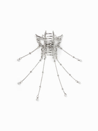FAUX PEARL BUTTERFLY HAIR CLAW
