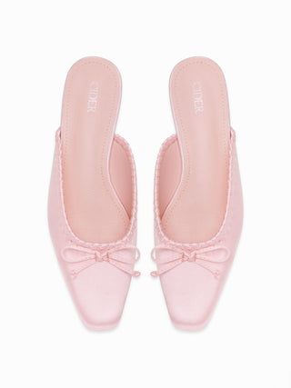 BOWKNOT SQUARE TOE FLATS