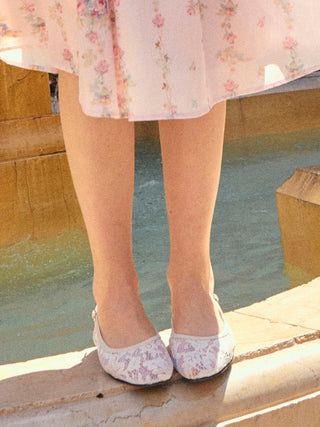 MESH SLINGBACK FLATS For Date Party/Clubbing Vacation