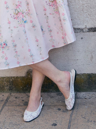 MESH SLINGBACK FLATS For Date Party/Clubbing Vacation