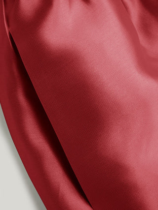 Satin Satin Sculptural High Rise Strapless Bowknot Flared Maxi Dress For Party/Clubbing Wedding
