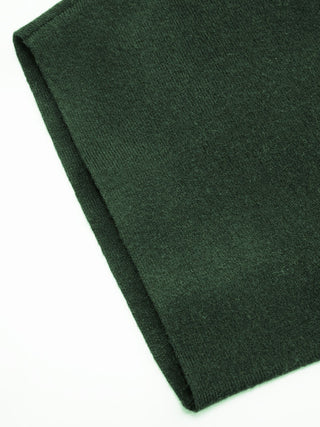 Knit Fabric Knit Boat Neck Asymmetrical Hem Spilt Batwing Sleeve Top  For Daily Casual Work
