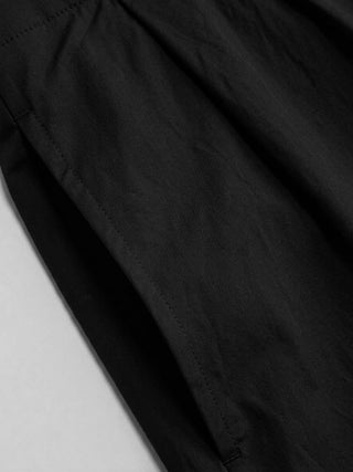 Short Sleeve Draped Pocket Flared Maxi Dress