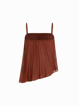 Stand Collar Pleated Oversized Top & Mid Rise Straight Leg Trousers Set