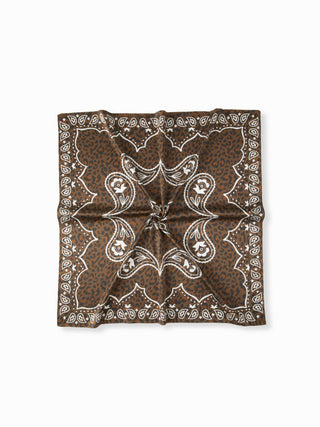 LEOPARD PRINT SQUARE HEADSCARF