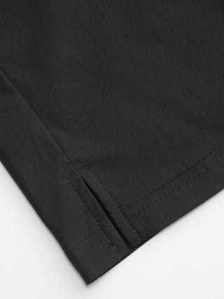 Low Rise Metal Button Straight Leg Capris