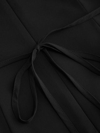 Chiffon Boat Neck Ruched A-line Mini Dress