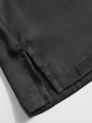 Satin Low Rise Bodycon Mini Skirt