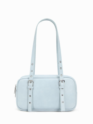 DOUBLE BUCKLE SHOULDER BAG