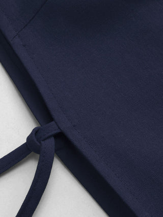 Linen-blend Linen-blend Boat Neck Tie Side Knotted Split Tank Top For Vacation