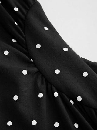 Scoop Neck Ruched A-line Midi Dress