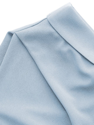 Jersey Boat Neck Ruched Crop Top