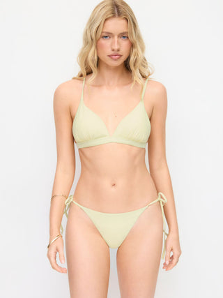 V-neck Ruched Tie Side Bikini Set With Floral Cover Up Top
