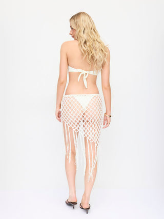 Crochet Side Tie Cover Up with Tassels