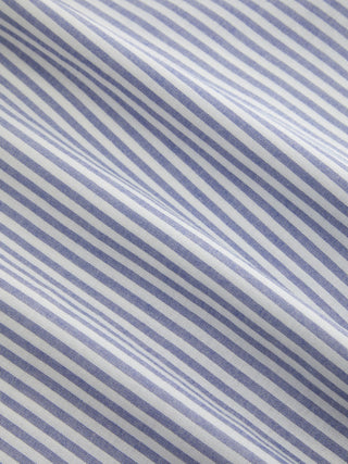 Linen-blend Stripe V-neck A-line Maxi Dress