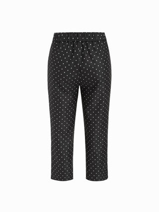 Mid Rise Solid Legging Capri Pants