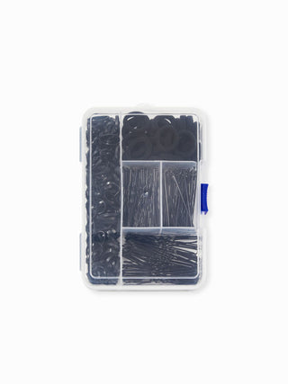 ELASTIC HAIR BAND & WAVY U-SHAPED HAIR CLIP SET For Daily Casual