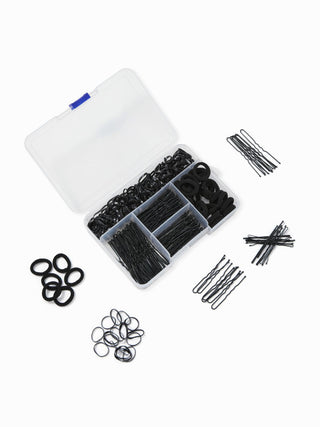 ELASTIC HAIR BAND & WAVY U-SHAPED HAIR CLIP SET For Daily Casual
