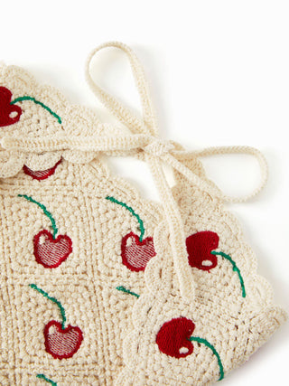 CHERRY KNITTED HEADSCARF