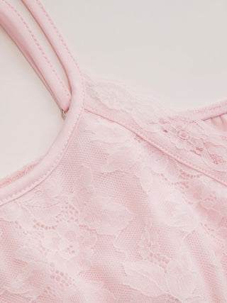 Lace Sweetheart Ruffle Cami Top