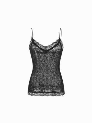 Textured Lace V-neck Cami Top