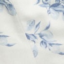 Linen-blend Floral V-neck Split Tie Back Tank Top