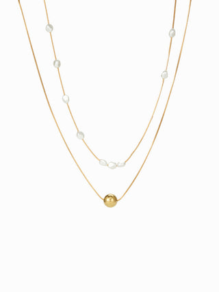 SPHERICAL LAYERED NECKLACE