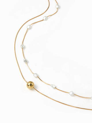 SPHERICAL LAYERED NECKLACE