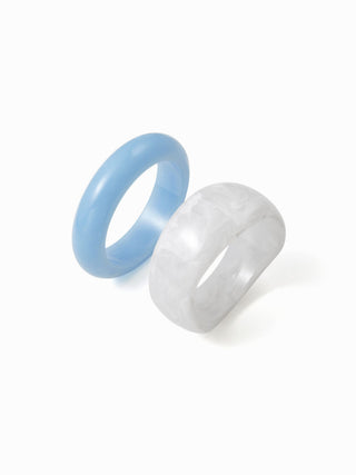 2PCS TEXTURED BANGLE BRACELET SET