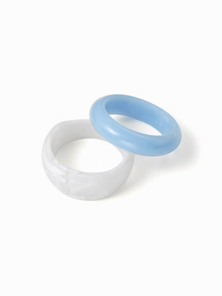 2PCS TEXTURED BANGLE BRACELET SET