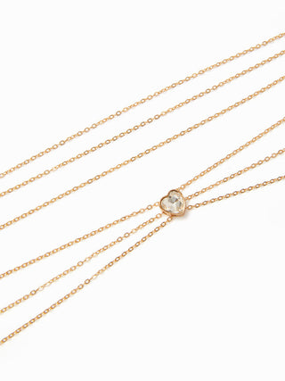 RHINESTONE HEART LAYERED WAIST CHAIN