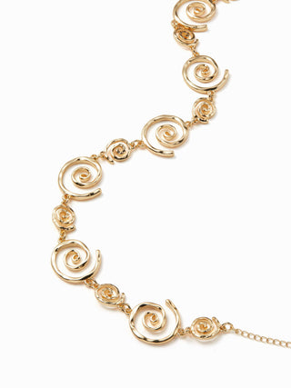 SPIRAL CHAIN NECKLACE