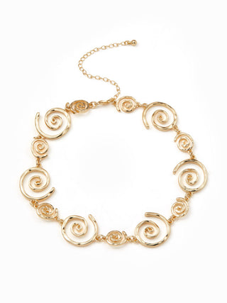 SPIRAL CHAIN NECKLACE