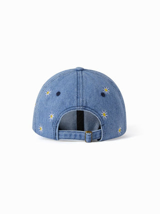FLOWER EMBROIDERED BASEBALL CAP