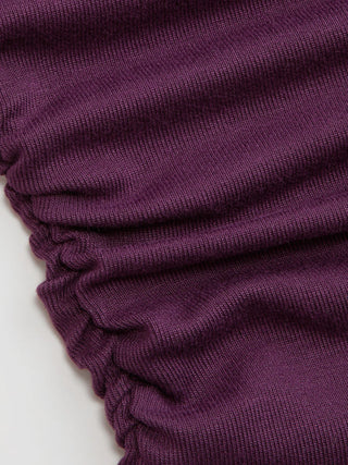 High Stretch Boat Neck Backless Chain Detail Draped Crop Tank Top