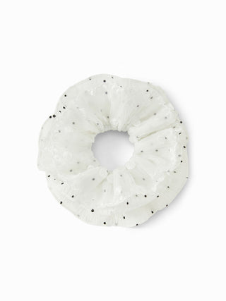 POLKA DOT LACE SCRUNCHIE