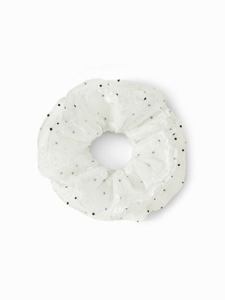 POLKA DOT LACE SCRUNCHIE