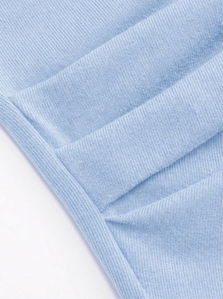 Knit Fabric Cowl Neck Ruched Asymmetrical Hem Cami Top