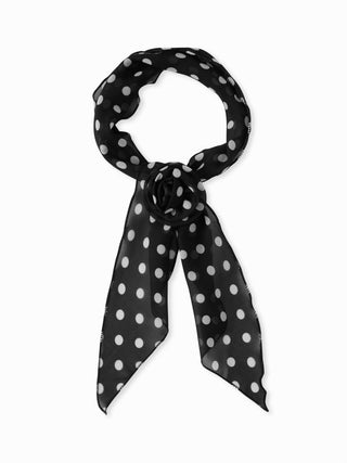 FLOWER DECOR POLKA DOT SCARF