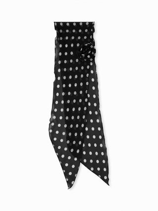 FLOWER DECOR POLKA DOT SCARF