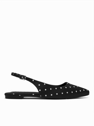 POLKA DOT SLINGBACK FLATS