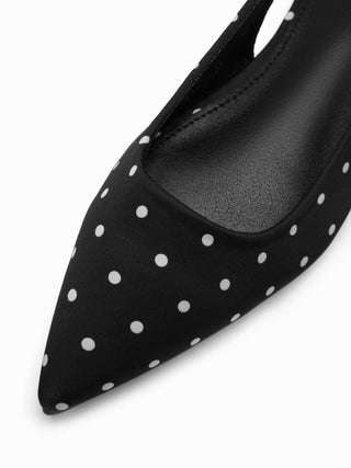 POLKA DOT SLINGBACK FLATS