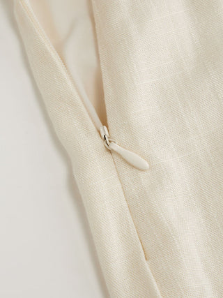 Linen-blend Mid Rise Wide Leg Trousers