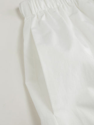 Cotton Mid Rise Drawstring Oversized Bermuda Shorts