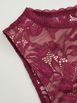 Lace Sheer Boat Neck Top