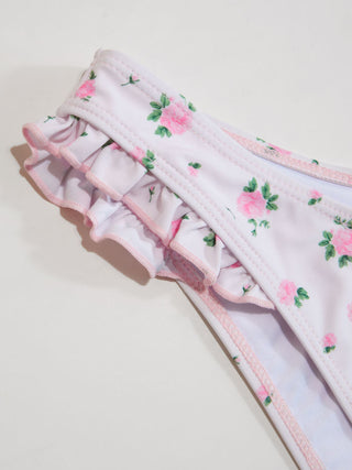 Sweetheart Underwire Floral Ruffle Bikini Set