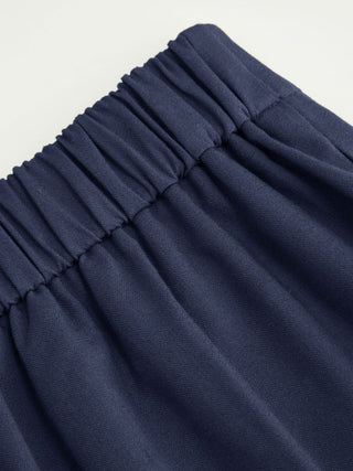 Linen-blend Tie Waist Cami Top & Mid Rise Straight Leg Trousers Set